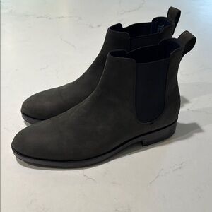 Cole Haan Black Chelsea Boots Waterproof Suede Gray